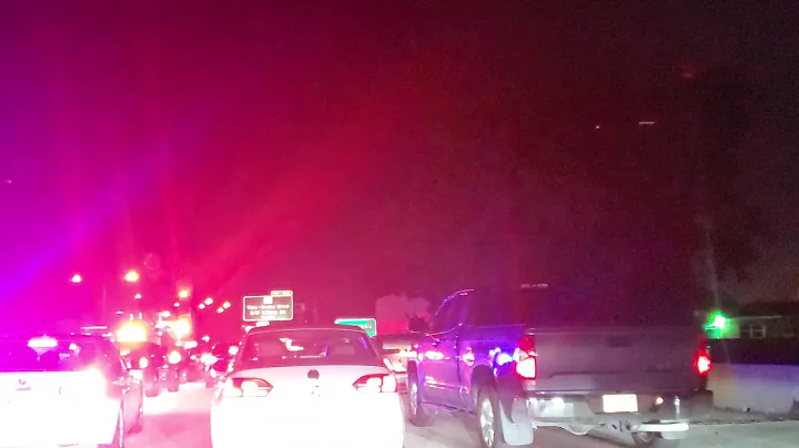 I-95 Burning car