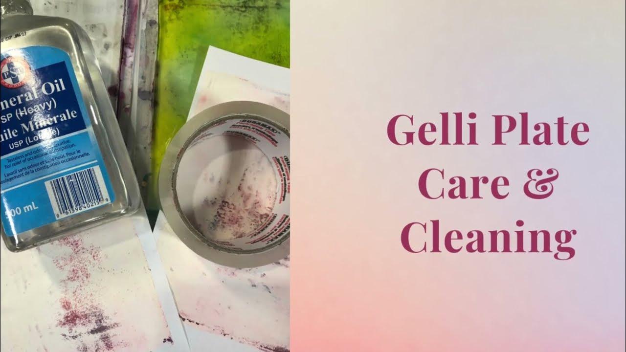 Gelli Printing with Alcohol Inks Playlist Video 7 Gelli Plate Care