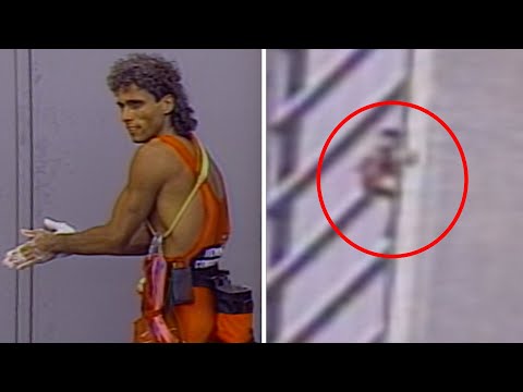 Watch as 'Spider Dan' free climbs CN Tower in 1986 | CTV NEWS ARCHIVE