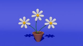 how to model a simple flower in 3d maya for beginners