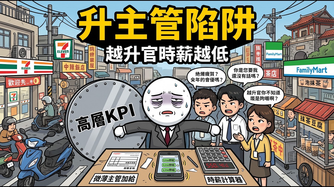 升主管真的能變富?拆解「無計加班費+管理內耗」,看懂打工人最划算的職場路線圖! 縮圖