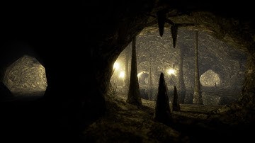 Speed model: Low poly cave in blender