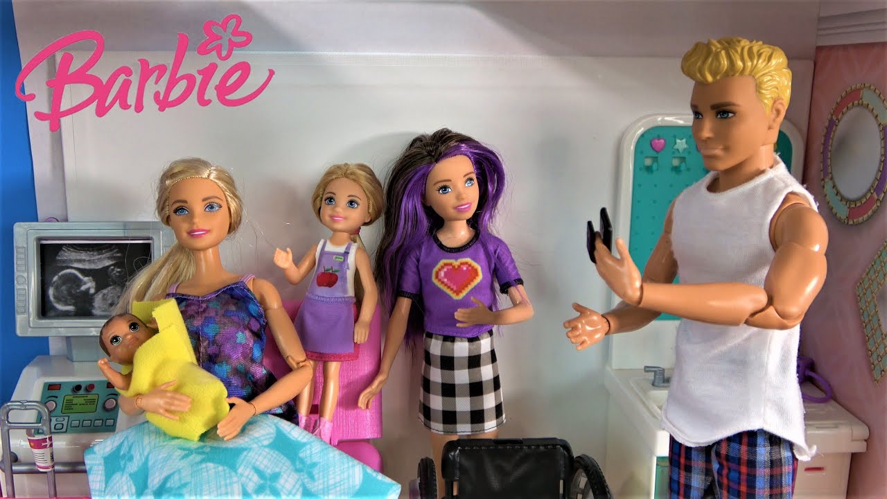 Is Having a Story: Barbie Dream House with Barbie Sister Chelsea Barbie and Ken - YouTube