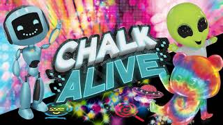Chalk Alive Gummy Bear, Alien, And Robot
