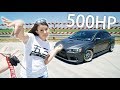 WIFE DRIVES 500HP EVO X! (and cries)