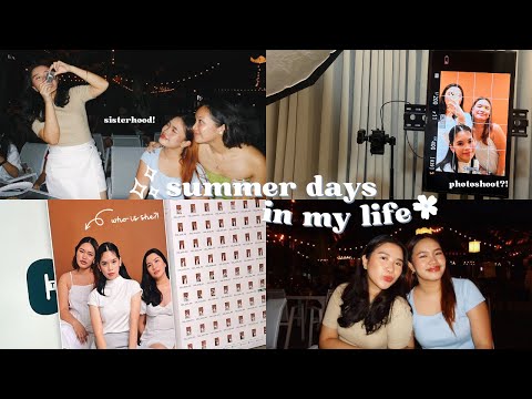 sarah's log *LATE UPLOAD* 💌: SUMMER DAYS IN MY LIFE 🌷, nails 💅🏻, girls night out🥂 , photoshoot 📸