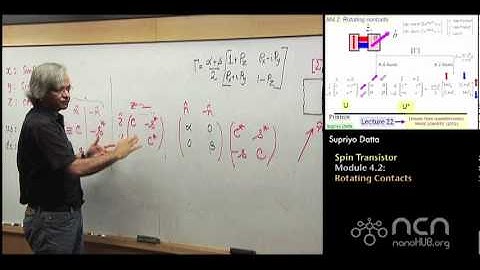 nanoHUB-U Fundamentals of Nanoelectronics II: M4.2 Spin Transistor - Rotating Contacts