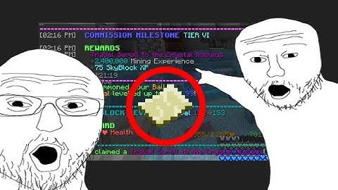 Hypixel Skyblock Commission Milestone 6 (Crystal Nucleus Warp) #minecraft #hypixel #hypixelskyblock