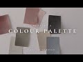 How i create a colour palette for a series of paintings