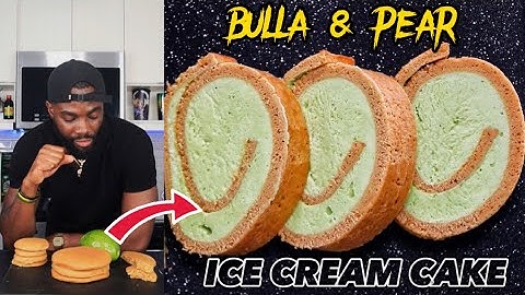 HOW TO MAKE JAMAICAN BULLA & PEAR ICE CREAM CAKE | Hawt Chef
