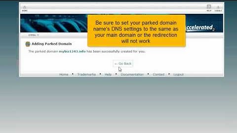 How to park a domain in cPanel