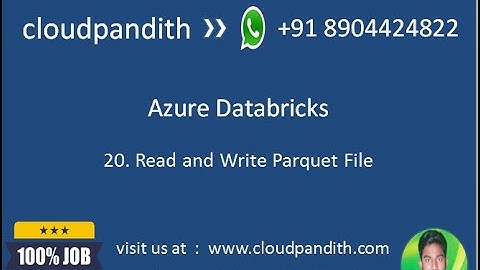 20. Read and Write Parquet File in Azure Databricks