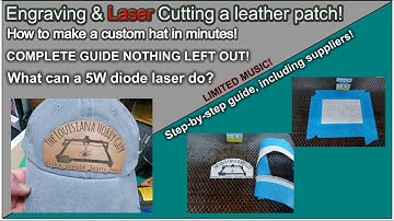 ⛑️ Making a Custom Leather Hat Patch on a diode Laser!