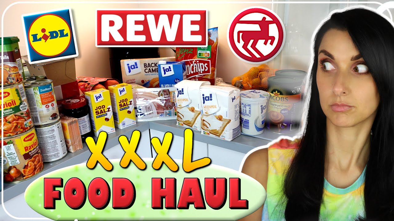 🍟 XXXL VORRATS Einkauf REWE FOOD HAUL + LIDL FOOD HAUL | Wocheneinkauf   | Frühlingsrolina