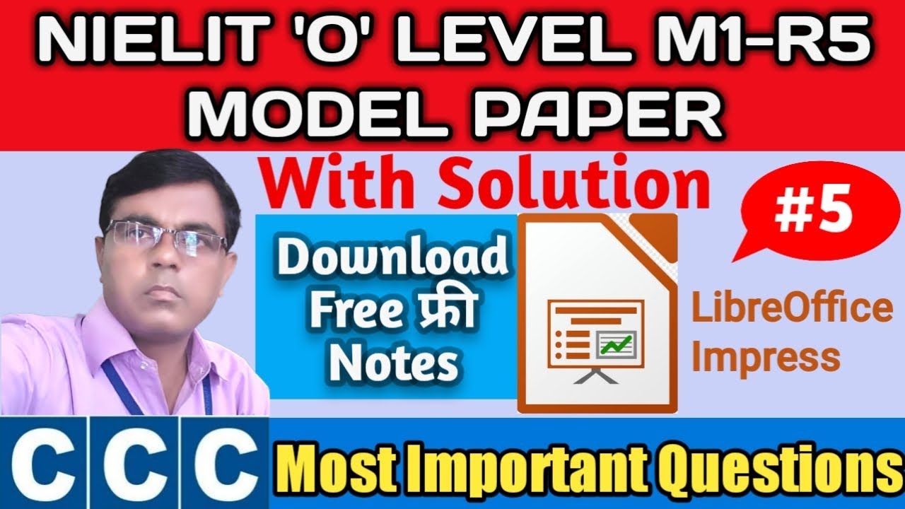 Libreoffice Impress O Level M1 R5 Model Paper With Solution | Gyancs