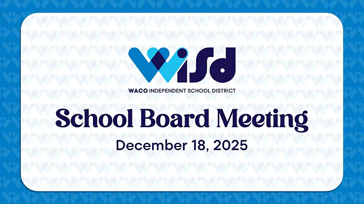 December 18, 2025 School Board Meeting