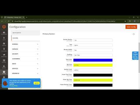 How to Customize the Primary Button in Your Magento Store's Cookie Banner