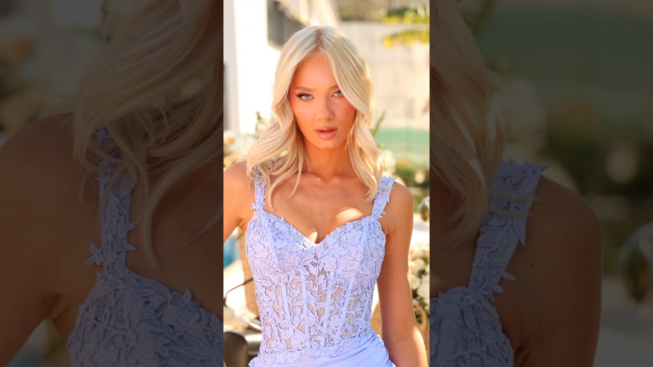 Lace-Corset Short Homecoming Dress: Amarra 88957