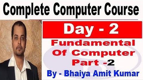 Computer Class Day #2 - कंप्यूटर चलाना सीखें - Basic Computer Course in Hindi