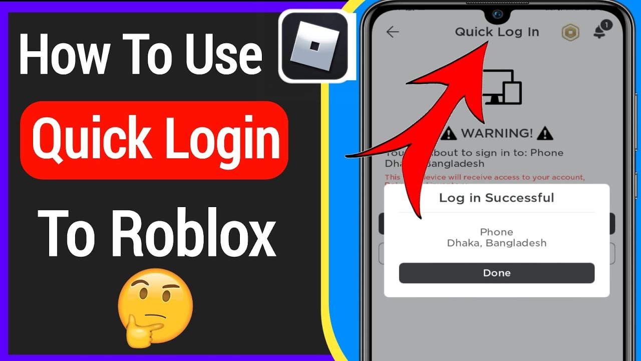 How to fix quick login roblox  how to fix quick login in roblox mobile 