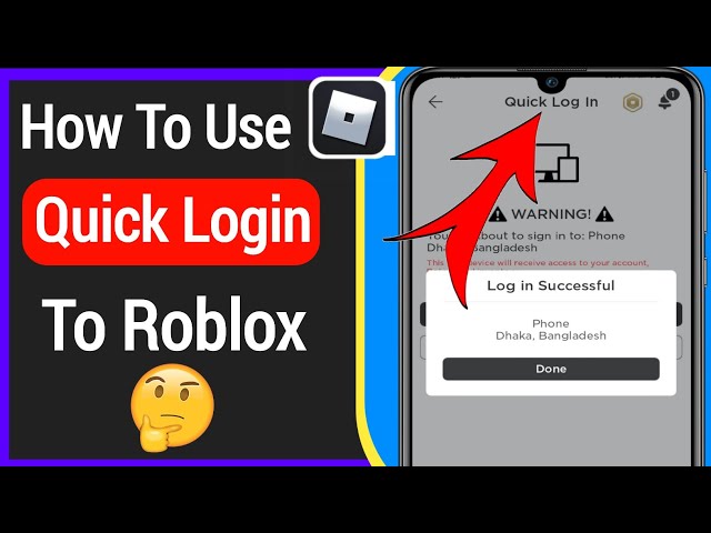 How to Quick Login on Roblox  Easy Tutorial (2023) 