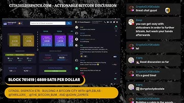 Citadel Dispatch E78 - Building a Bitcoin City with PlebLab