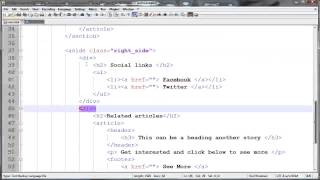 HTML5 and CSS3 beginners tutorial 40   creating a website layout part 7