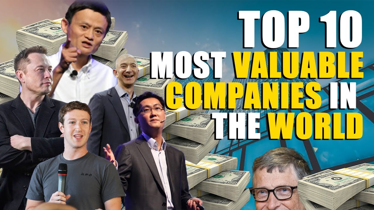 TOP 10 Most VALUABLE COMPANIES in the World - Apple , Google , Amazon , Tesla , Microsoft.