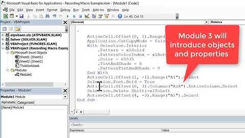4 Absolute vs Relative referencing during macro recording
