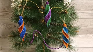 НОВОГОДНИЕ ИГРУШКИ НА ЕЛКУ из фоамирана/Christmas Ornaments