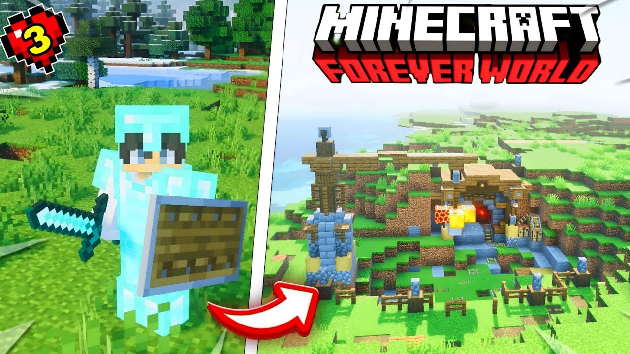 I Made Diamond Armor in Minecraft Forever World 😱💎 | Survival Episode 3 ...