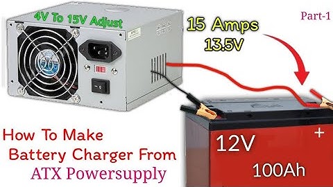 Convert ATX Power Supply to a 12V Battery charger #battery #batterycharger