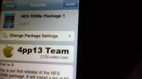 How To Get NES Roms On 3.0 For iPhone/iPod Touch