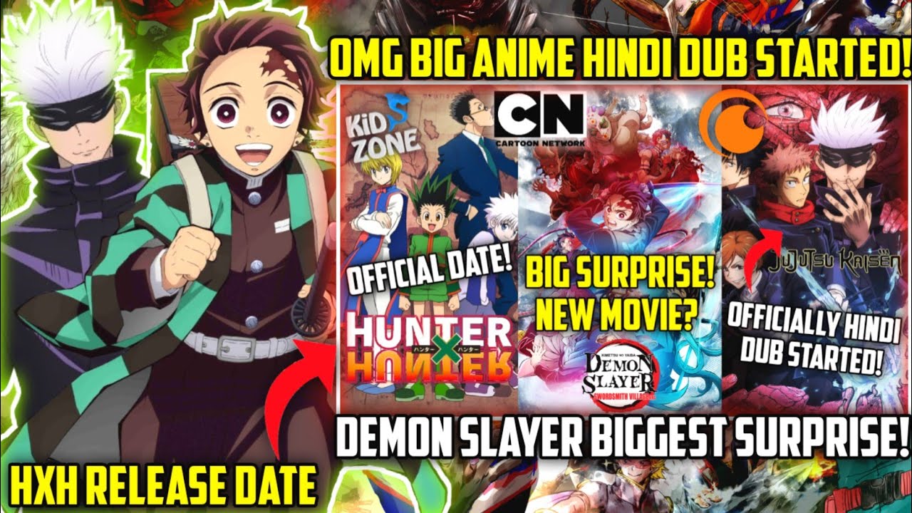 Demon Slayer Big Surprise!😍 Movie?, Finally Popular Animes Hindi Dub  Coming Soon