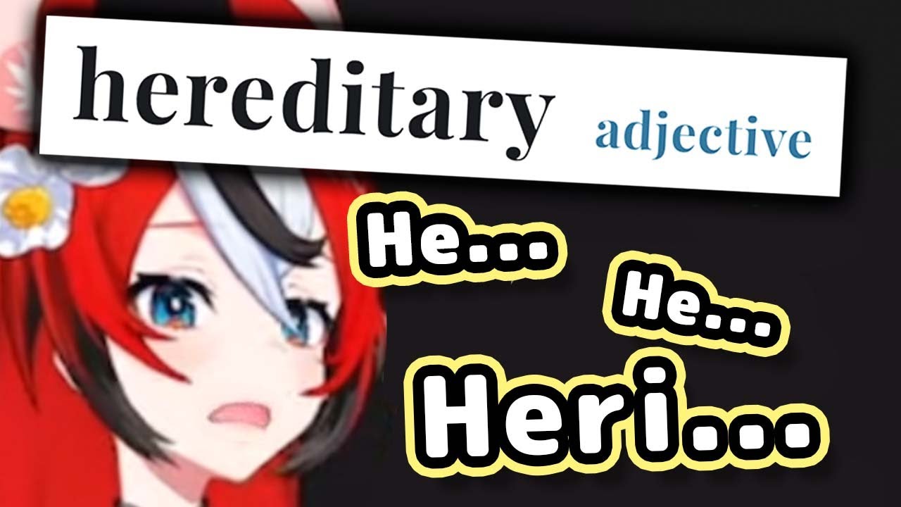 Bae Can't Pronounce English Word "Hereditary"...【ENG Sub/Hololive/Fauna】