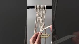 Easy Macrame Pattern You’ll Want to Try 🧶 | Day 12/30 #macrame #diy #macrametutorial