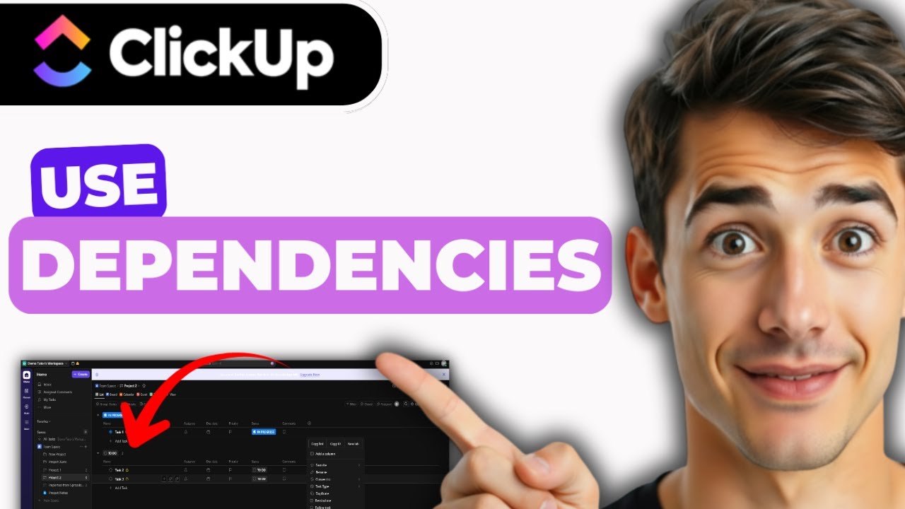 How To Use Dependencies In ClickUp (Easiest Way) (2026 Guide) - YouTube