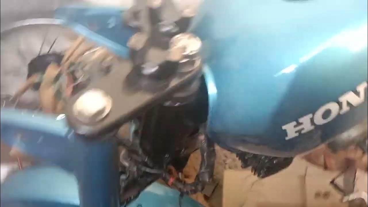 new bike asemble ss cd 100 modified nevy blue colour modifications