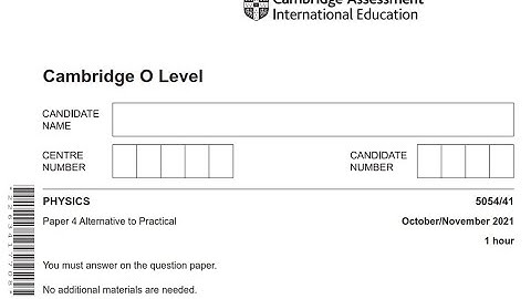 O Level Physics (5054) | Paper 4 (Variant 1) | October / November 2021 | Explained Solution