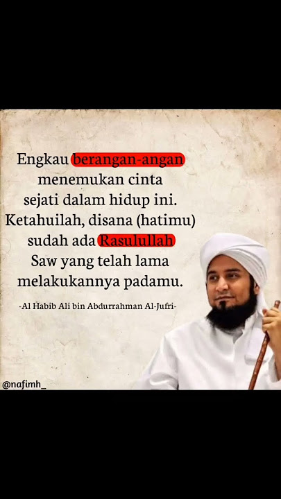 Engkau berangan-angan menemukan cinta sejati dalam hidup ini