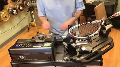 Time Lapse: How to String a Karakal S.100 Squash  Racquet