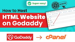 how to host html website on godaddy 2024 | initial solution