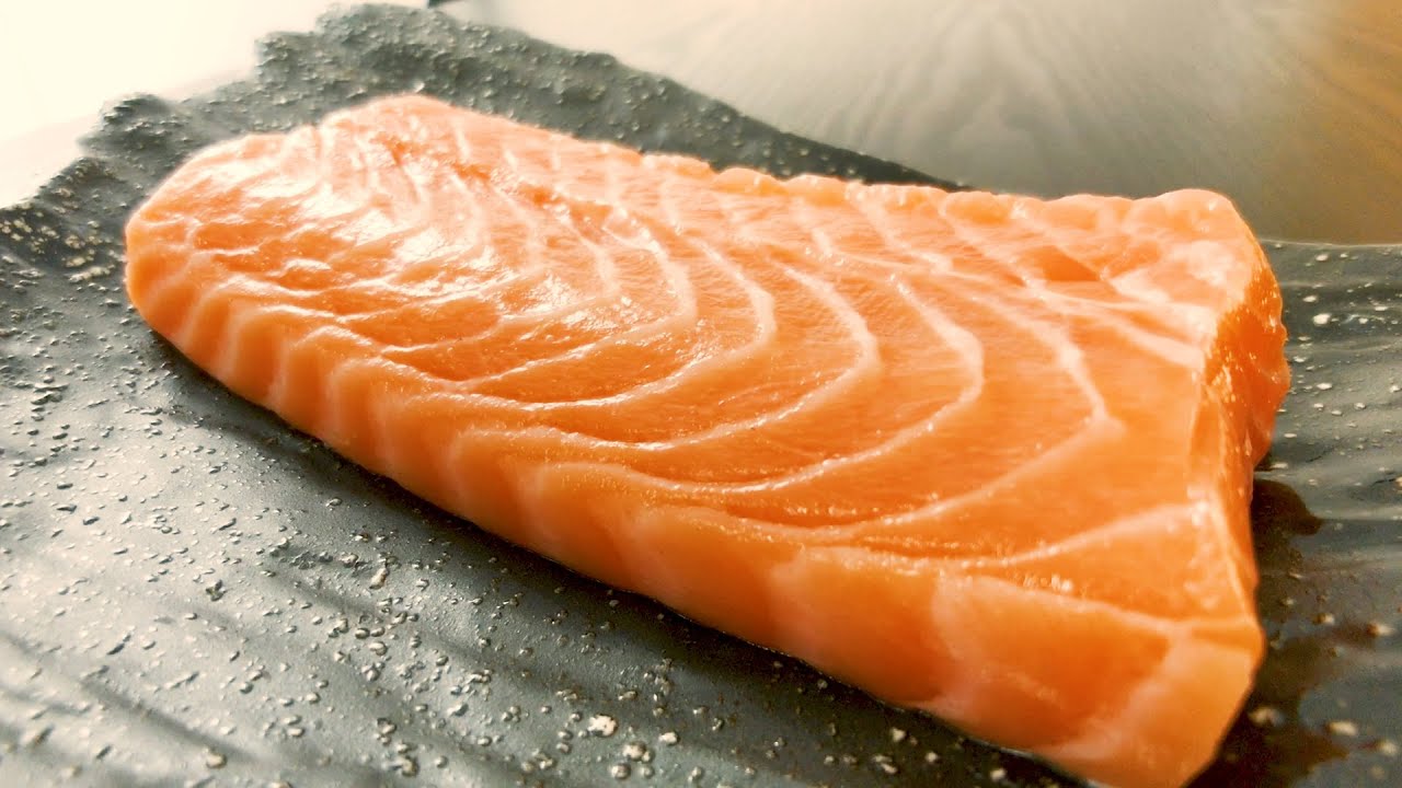 天ぷら サーモンの天ぷら レア仕立て Youtube