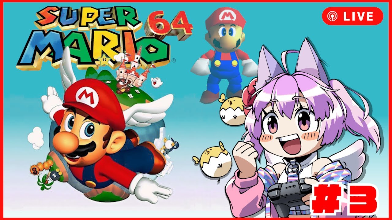 スーパーマリオ64】絵の中の世界で大暴れ！⭐️🍄【完全初見