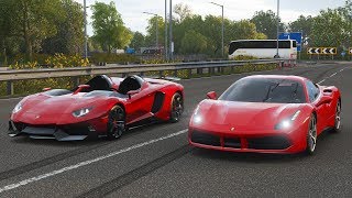 Hello everyone and welcome back to the series of forza drag races.
this time on horizon 4, we have a race two supercars. one is
ferrari'...