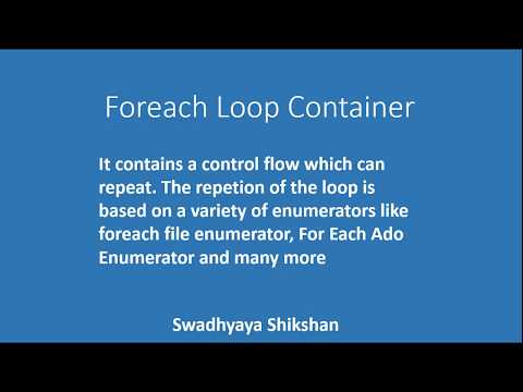 SSIS foreachloop