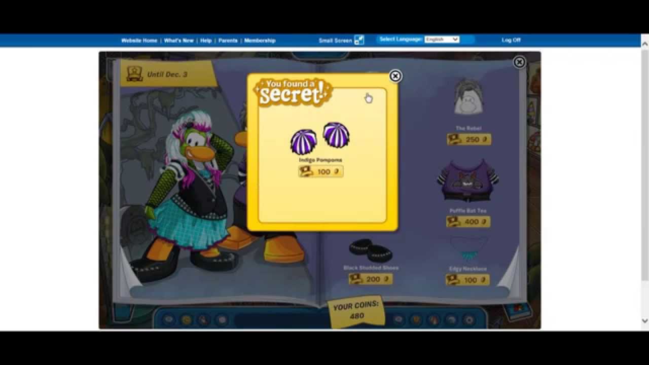 Club penguin Catalog Secrets for November 2013 YouTube