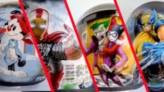 Airbrushing In Helmet