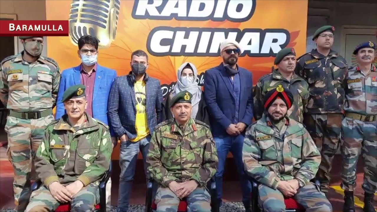 Radio Station with tagline “Radio Chinar 90.4, Har Dil Ki Dhadkan