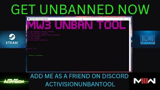 Unban Tool Remove Ban Call Of Duty Mw3 Black Ops 6 Warzone Fortnight ...